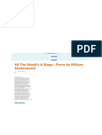 3 Top 500 Poets - All The World's A Stage by William Shakespeare