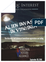 Report Alien Invasion in Virginia