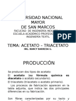 Acetato y triacetato: procesos de fabricación y propiedades