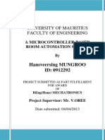 Microcontroller-Based Room Automation System