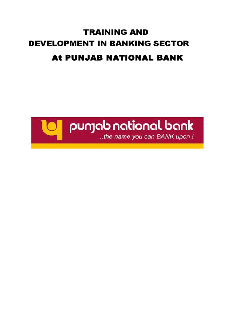 Training And Development In Banking Sector PDF Employment Human