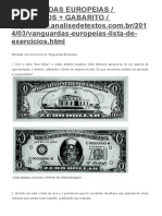 VANGUARDAS EUROPEIAS