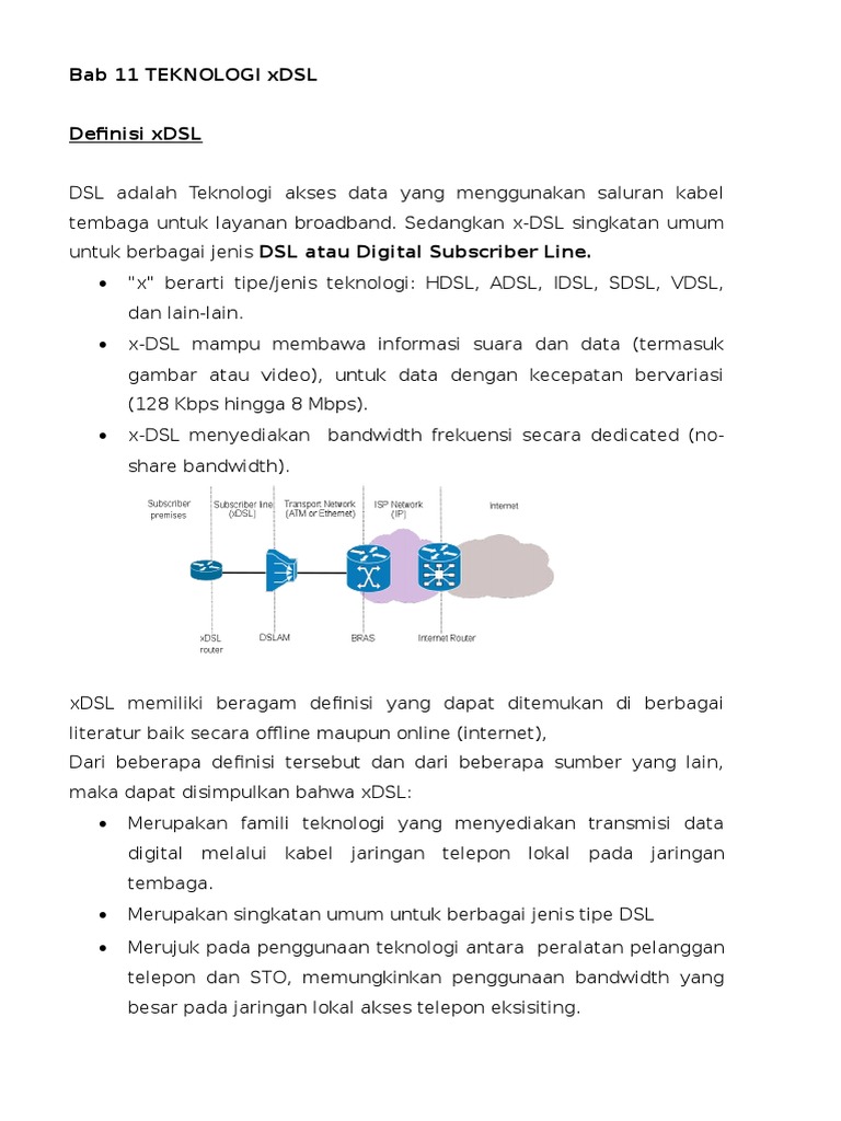 Panduan Lengkap Teknologi xDSL | PDF