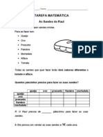 Mat-1ºAno-Tarefa AS SANDES DO RAUL