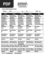 Chunn Teacher Schedule 2016-2017