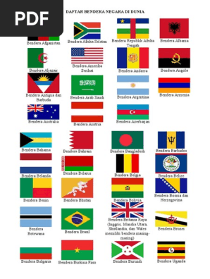 mewarnai bendera dunia