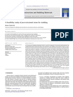 A Feasibility Study of Post-tensioned Stone for Cladding