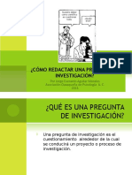 Como Redactar Una Pregunta de Investigacion