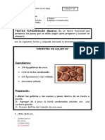 Comprensión Lectora 15 Receta