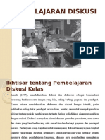 Pembelajaran Diskusi Kelas