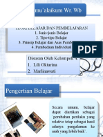 Tipe Belajar Prinsip Belajar Dan Asas Belajar