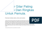 Belajar Gitar Paling Mudah Dan Ringkas Untuk Pemula