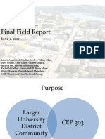 303 Final Field Report Presentation