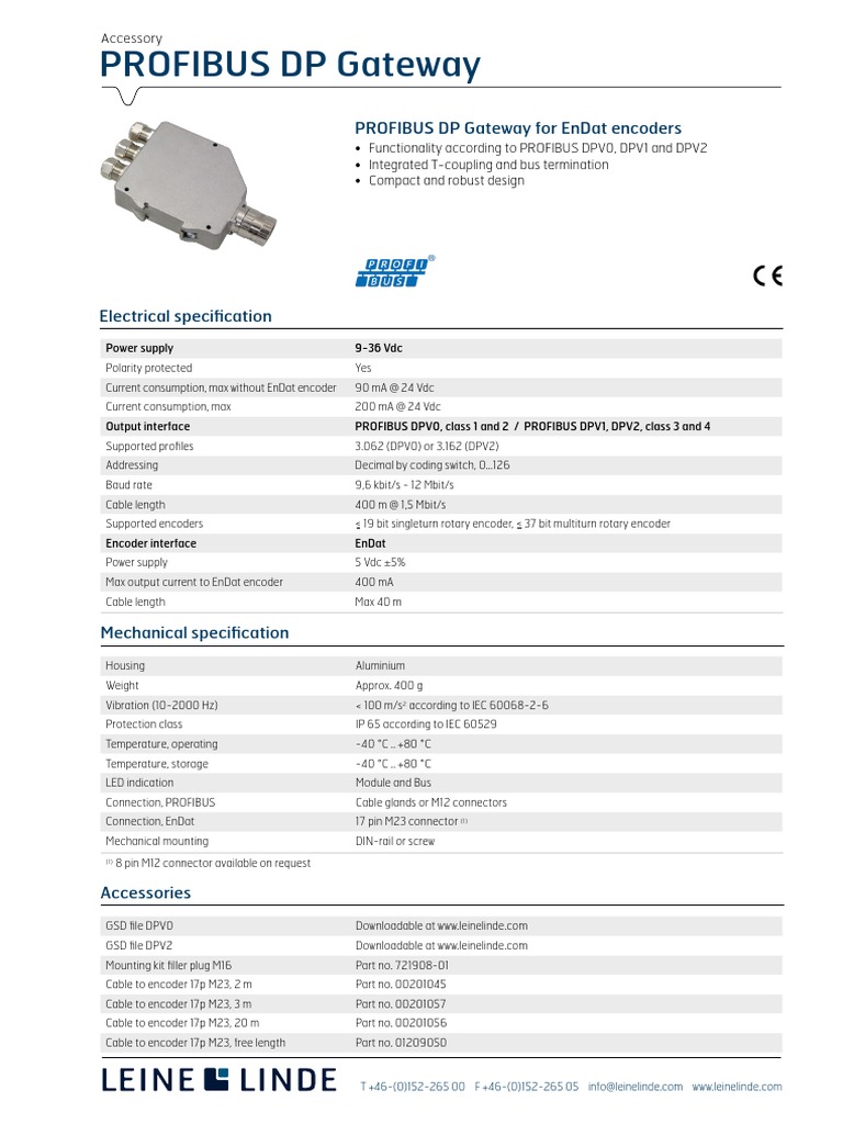 PROFIBUS DP Gateway PDF | PDF | Bit Rate | Electrical Connector