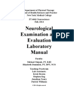 ! 2014 Neuro Examand Eval Lab Manual Cover and Overview - Final