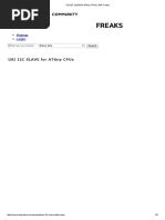 Usi I2c Slave For Attiny Cpus - Avr Freaks