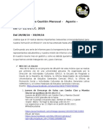 10 Avance Mensual de Gestión Del CF EE - GG.CC. - Agosto-Setiembre