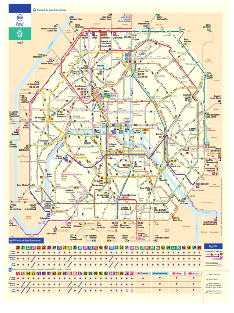 Paris Public Transport Routes | PDF | Teaching Methods & Materials | Art