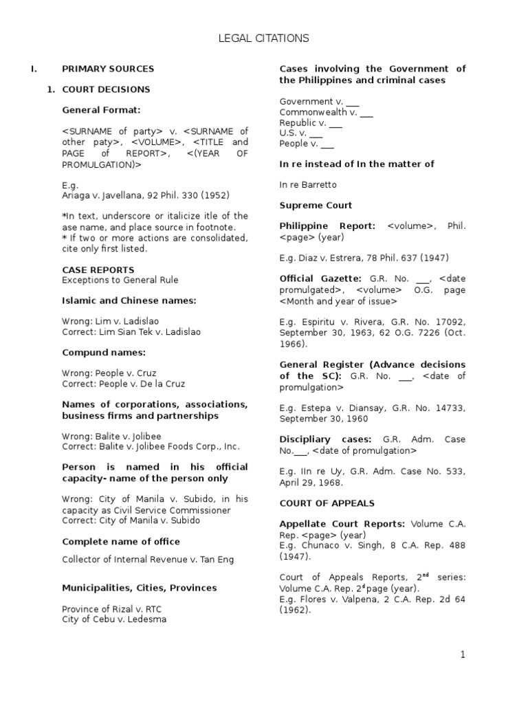 Legal Citations PDF Citation Taxes