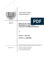 Axial Load Capacity of Drilled Shafts