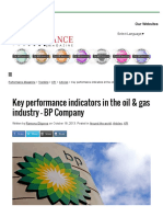 Key Performance Indicators in The Oil & Gas Industry - BP Company - Performance Magazine