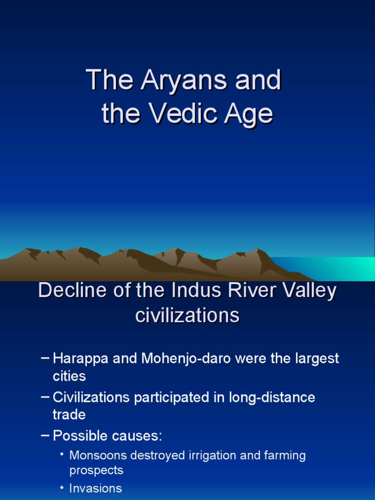 Aryans and the Vedic Age Overview | PDF | Vedas | Caste