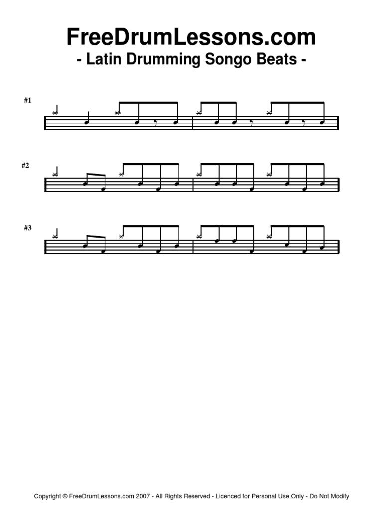 Songo Drum Beats PDF PDF