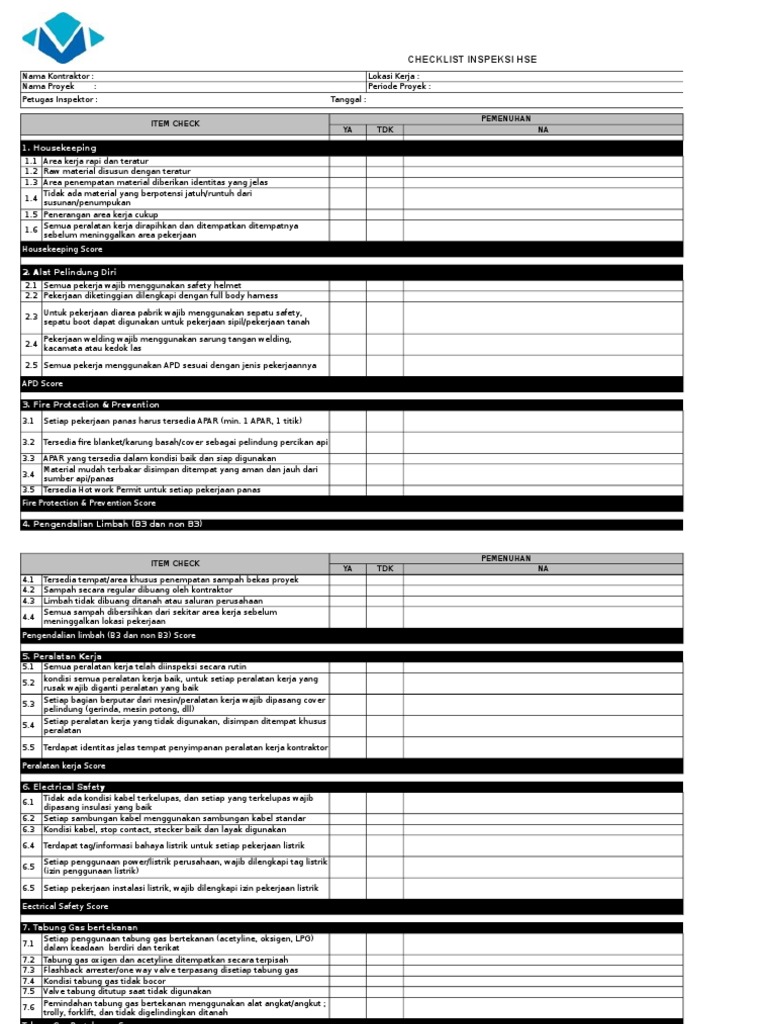 Hse Jetties Checklist _ Checklist, imprescindibles para la gestión de ...