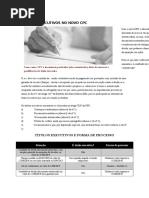 Títulos Executivos No Novo Cpc