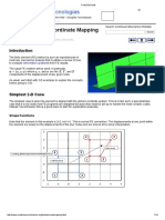 Deformations Finite Element Coordinate Mapping