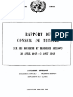 Rapport Du Conseil de Tutelle 1 - 29 Avril 1947 - 5 Août 1948 PDF