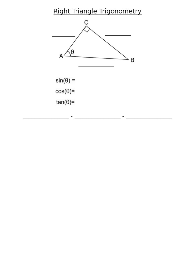 Right Triangle Trigonometry PDF