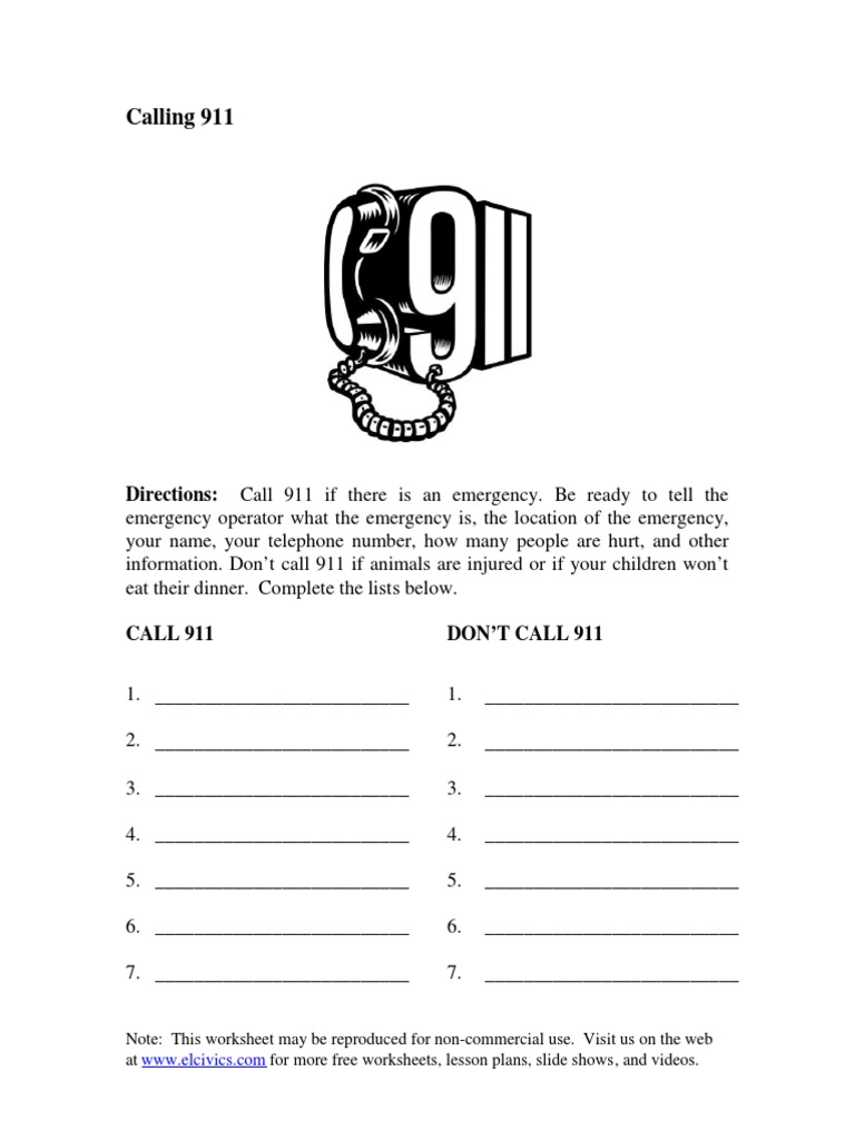 Calling 911 PDF | PDF