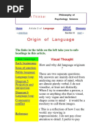 Origin of Language