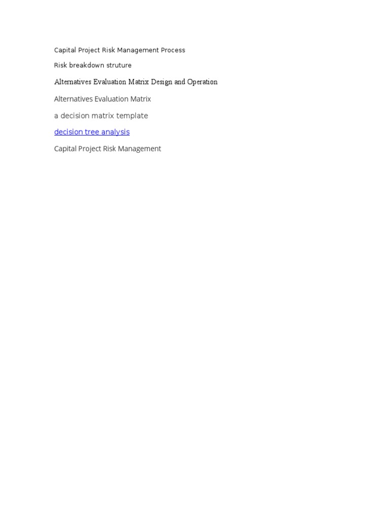 Capital Project Risk Management Guide | PDF