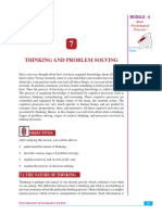 Thinking and Problem Solving: Module