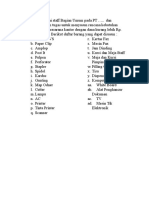 Soal Praktek (Administrasi Sarana Dan Prasarana)