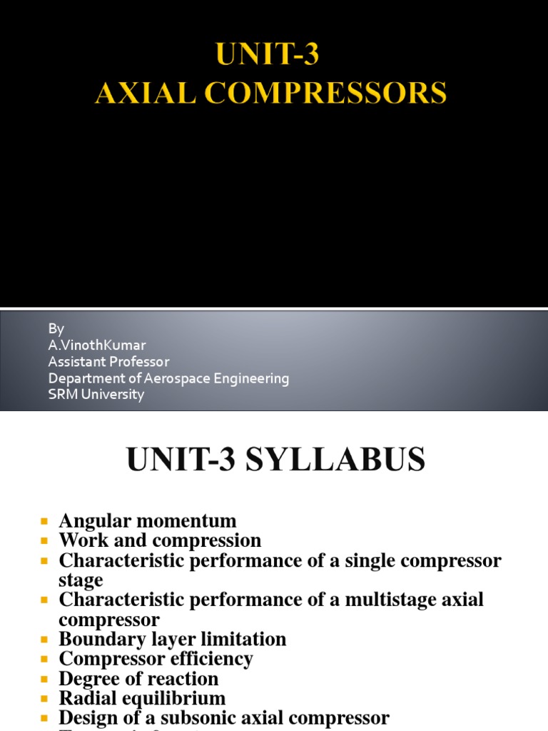 Axial Compressor Performance and Design | PDF | Turbine | Gas Technologies