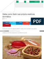 Saiba Como Fazer Essência Aromática