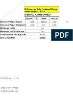 Cost Sheet November 2014