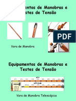 Equipamentos de manobra e testes de tensão