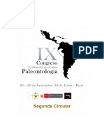 Congreso Paleontologia Lima 2016 