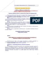 2012.11.13 O.PCC PT - Punerea in Aplicare A Reg - Priv.procedura de Identificare Si Sanct. A Faptelor de Conc - Neloiala