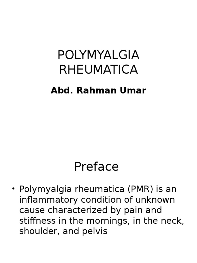 7. POLYMYALGIA RHEUMATICA | Rheumatoid Arthritis | Diseases And Disorders