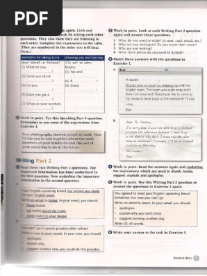 Writing Notes and Exercises - Complete Pet | PDF