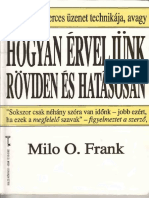 Milo O Frank - Hogyan Érveljünk Röviden És Hatásosan PDF