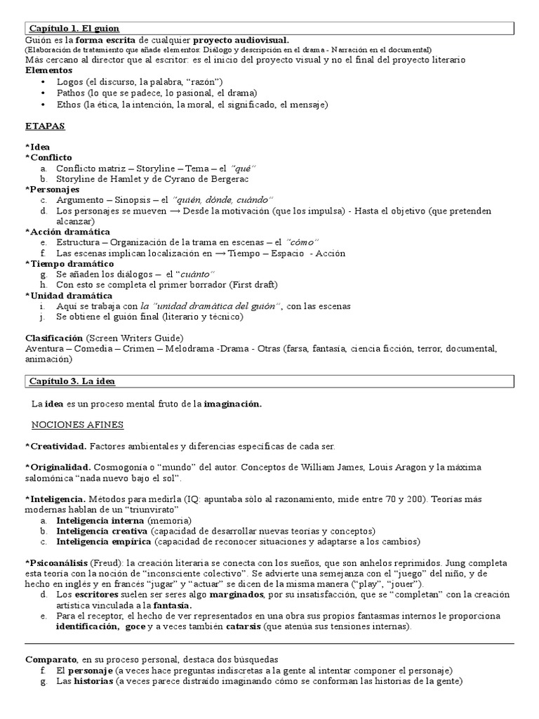 Resumen de Doc Comparato | PDF | Guión | Conflicto (proceso)