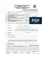 Admission Form CYP