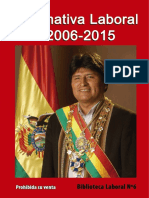 Normativa Laboral 2006 2015 BOLIVIA