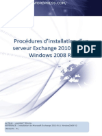Procedures d Installation d Un Serveur Exchange 2010 en Windows 2008 r2